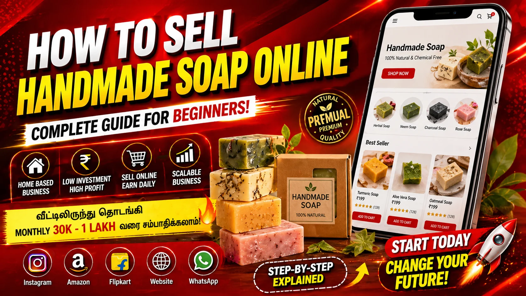 How to sell soap online
